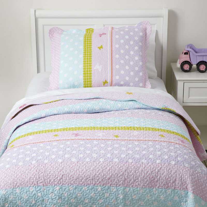 Birch Lane Kids™ Pretty Polka Quilted Bedding Set & Reviews Wayfair
